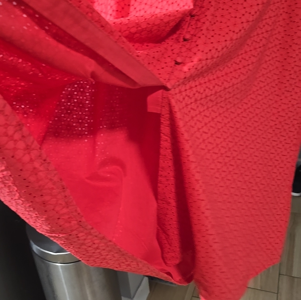 BODEN Broderie Women's Midi Tea Dress In Red Size 14 - Picture 10 of 12